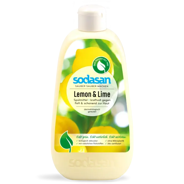 SODASAN Spülmittel Lemon u. Lime 0.5 Liter | Naturhaus GmbH