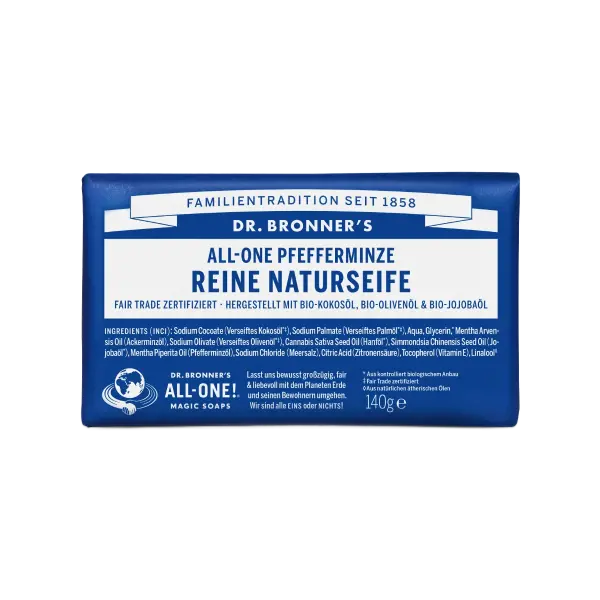 Dr Bronners Ffefferminze Reine Naturseife140 g